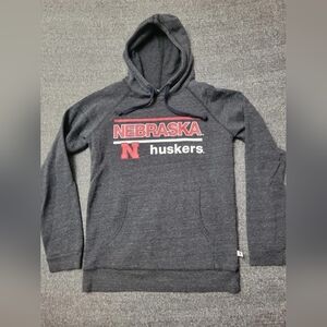 Venley University of Nebraska Cornhuskers Hoodie Women's Medium Long Sleeve Gray